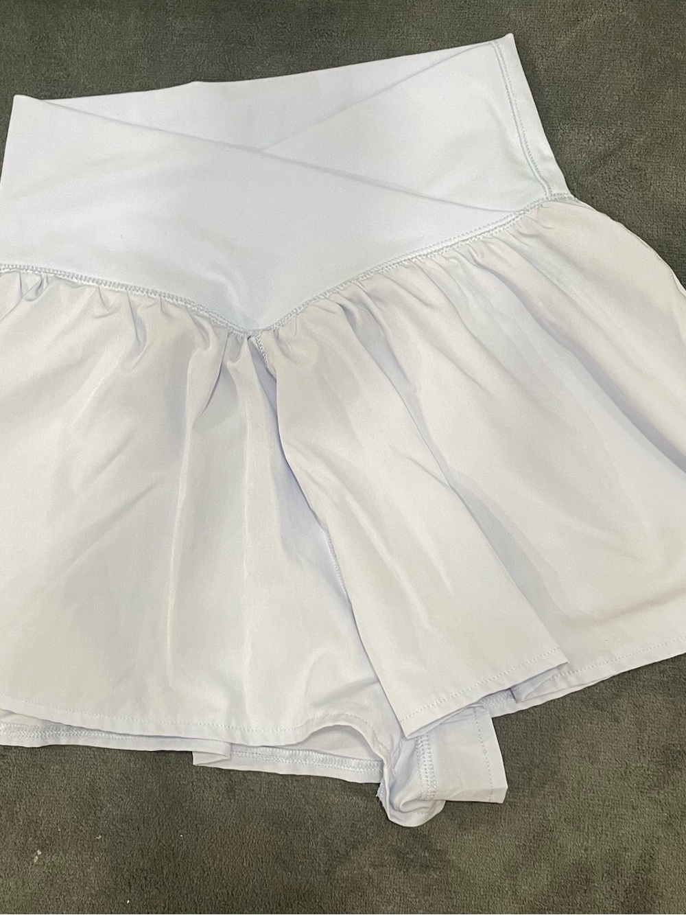 Women's Light Blue Skirted Swim Shorts